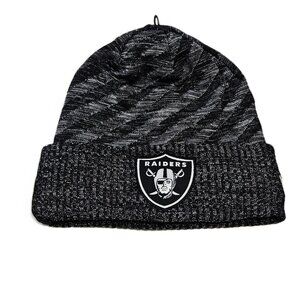 NFL Oakland Raiders Winter Knit Beanie Hat by New Era – One Size